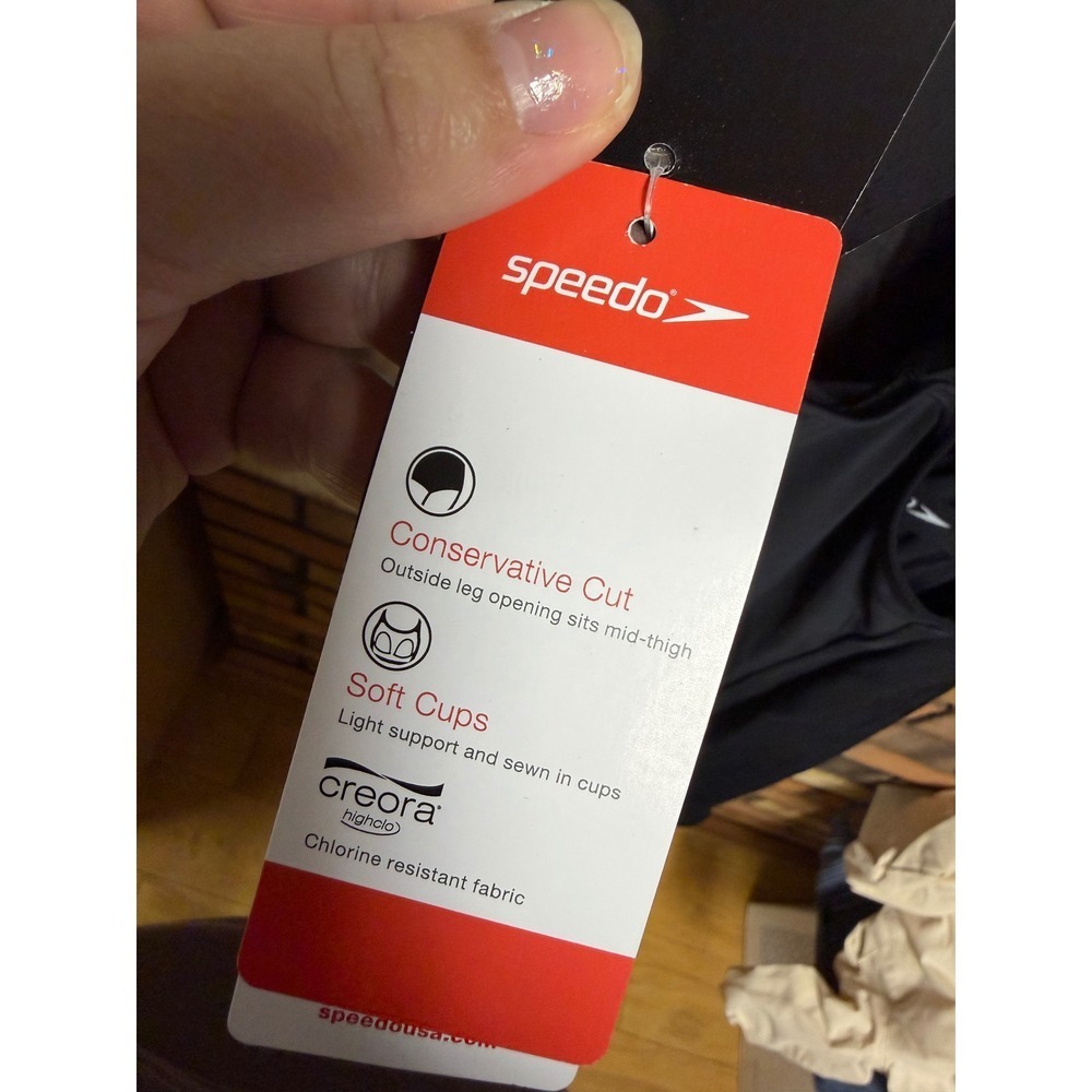 Speedo Women's Black One Piece Swimsuit - Picture 4 of 5